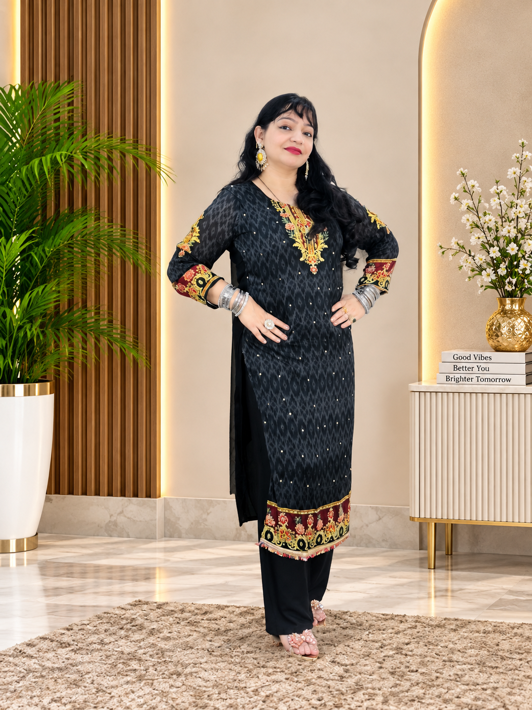 Embroidered Kurta Set