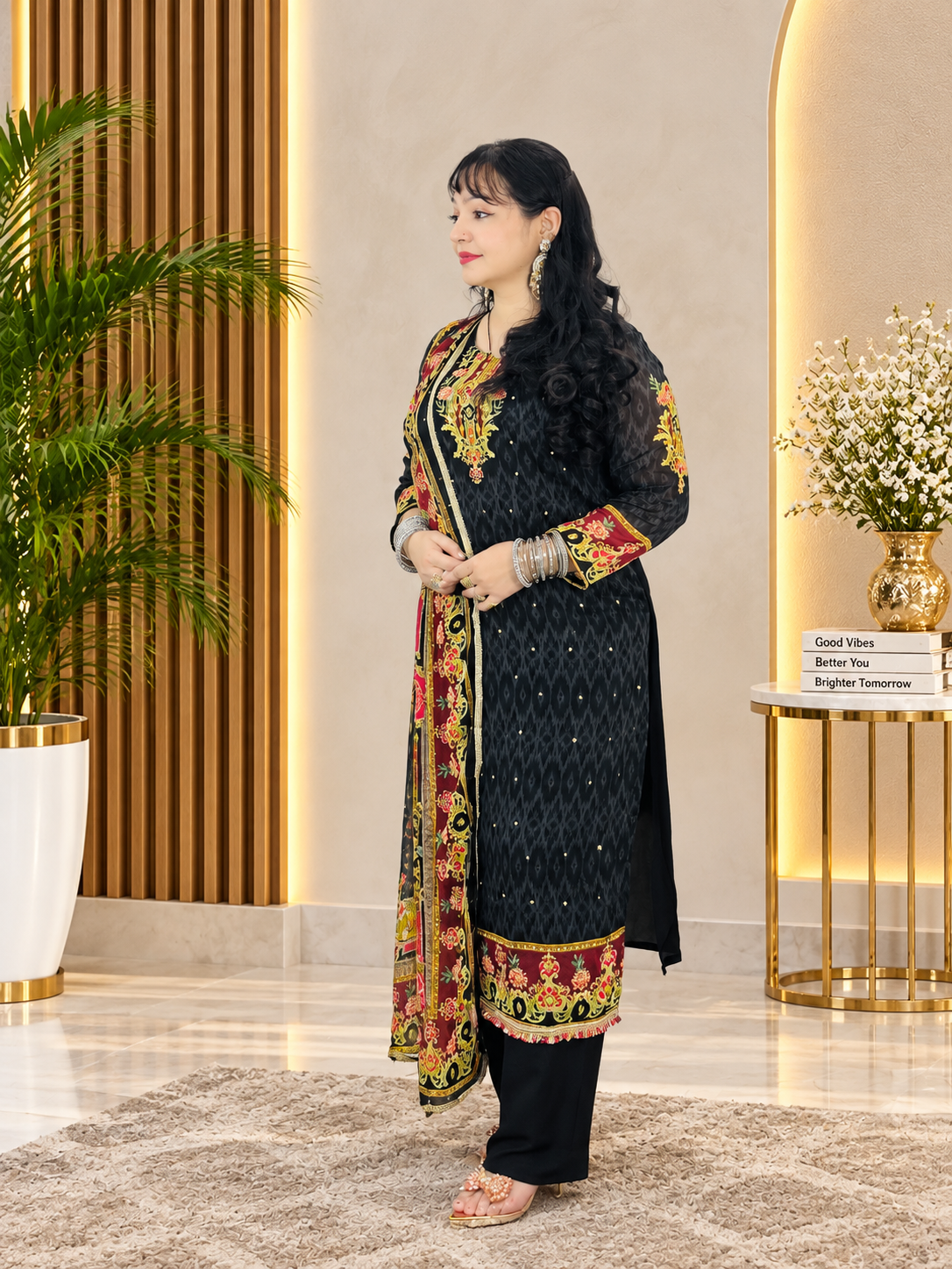 Embroidered Kurta Set